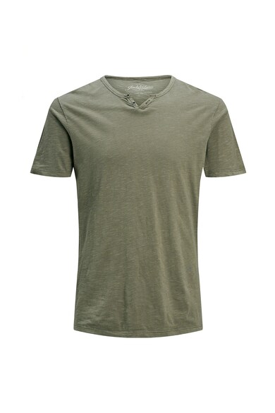 Jack & Jones Tricou slim fit cu decolteu Henley Slipt Barbati