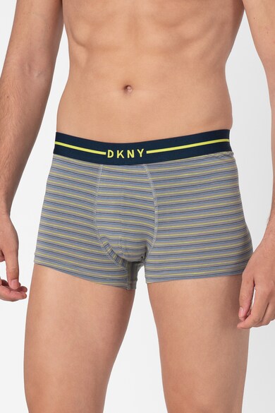 DKNY Set de boxeri cu model uni si dungi - 3 perechi Barbati