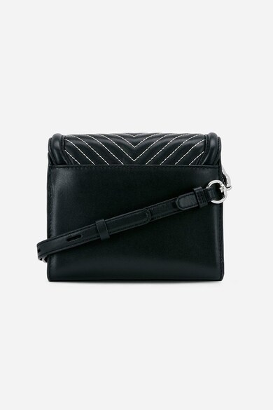 Karl Lagerfeld Geanta crossbody de piele cu cusaturi contrastante Femei