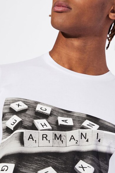 ARMANI EXCHANGE Tricou slim fit cu imprimeu logo Barbati