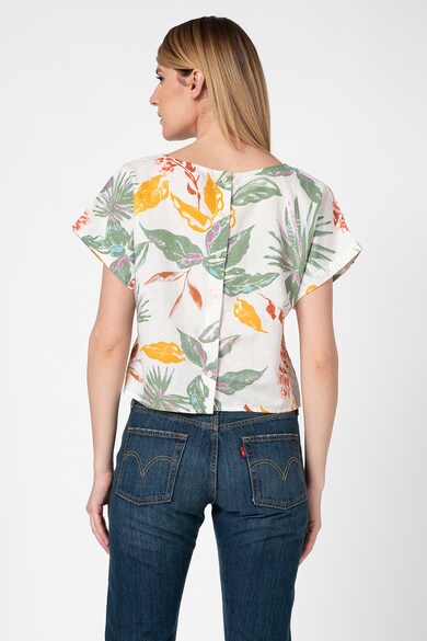 GAP Tricou din amestec de in, cu imprimeu tropical Femei