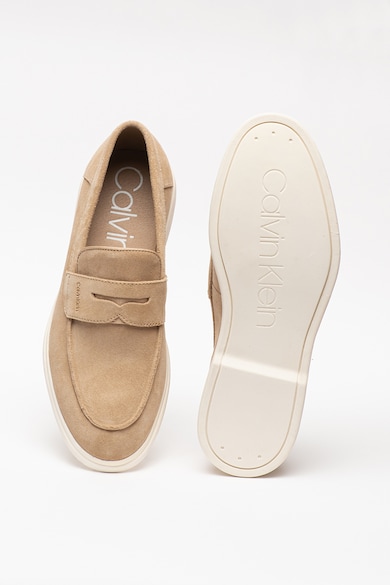 CALVIN KLEIN Pantofi loafer de piele intoarsa Timothy Barbati