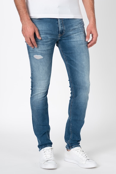 CALVIN KLEIN JEANS Blugi conici cu aspect decolorat Barbati