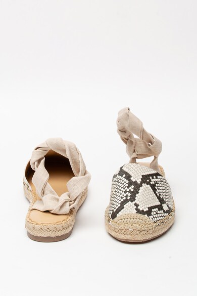 NINE WEST Espadrile de piele ecologica cu sireturi More Femei