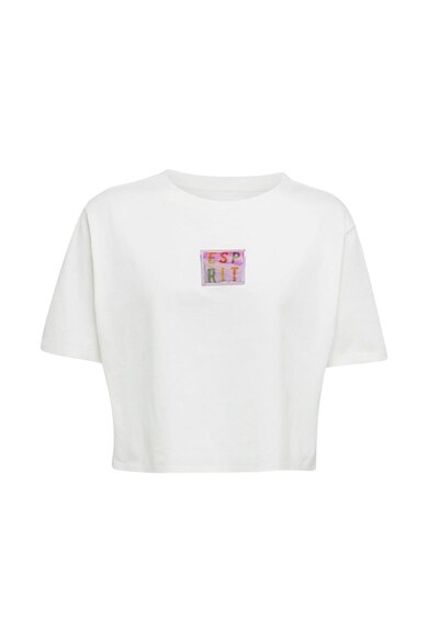 EDC by Esprit Tricou crop cu aplicatie logo holografica Femei