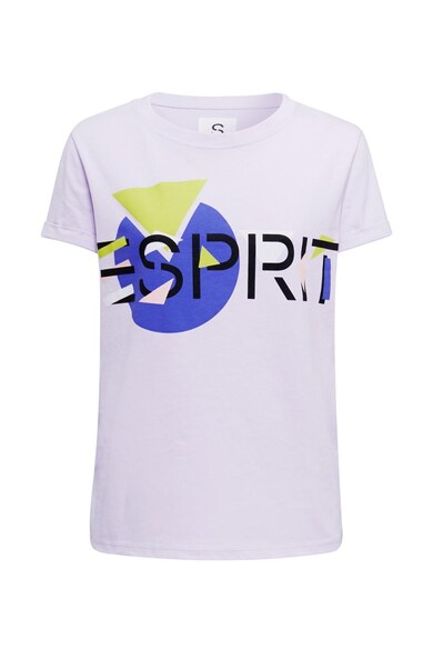 EDC by Esprit Tricou de bumbac organic, cu imprimeu logo Femei