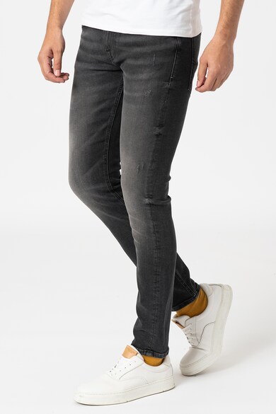 GUESS JEANS Blugi skinny cu aspect decolorat Barbati