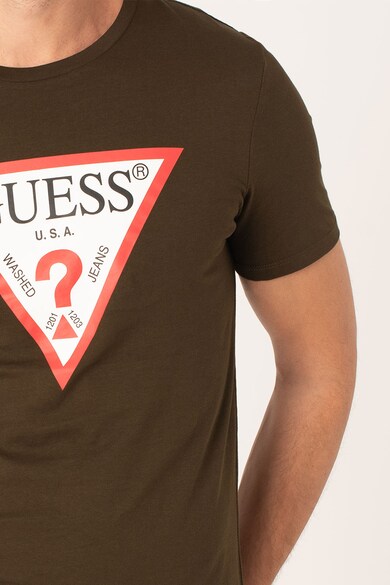 GUESS JEANS Tricou cu imprimeu logo Barbati