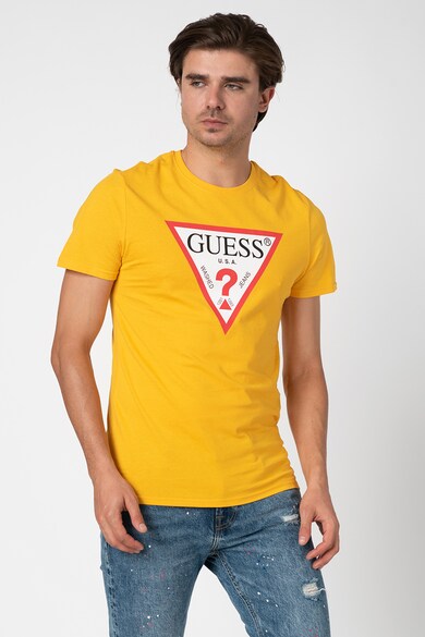 GUESS JEANS Tricou slim fit cu imprimeu logo 59 Barbati