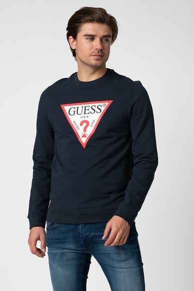 GUESS JEANS Bluza sport cu imprimeu logo supradimensionat gg Barbati