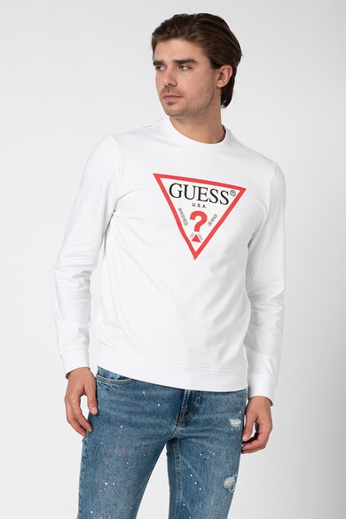 GUESS JEANS Bluza sport cu imprimeu logo supradimensionat gg Barbati