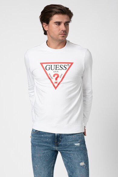 GUESS JEANS Bluza sport cu imprimeu logo supradimensionat gg Barbati