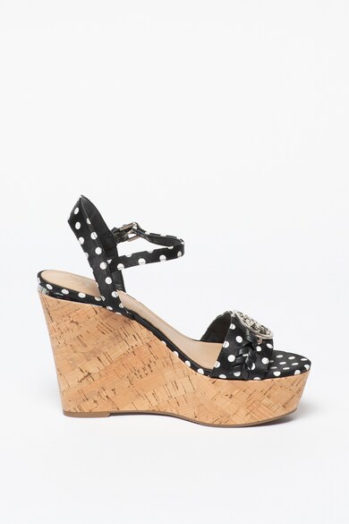 GUESS Sandale din piele cu talpa wedge Gesina Femei