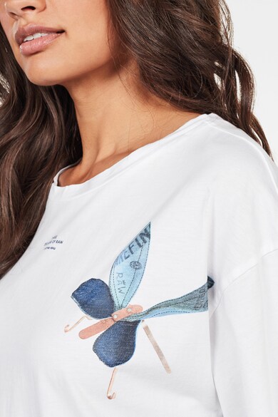 G-Star RAW Tricou din bumbac organic cu imprimeu cu fluturi Femei