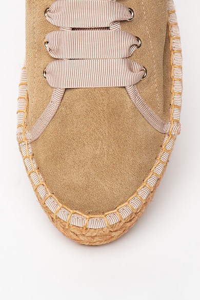 Love Moschino Pantofi sport tip espadrile de piele intoarsa Femei