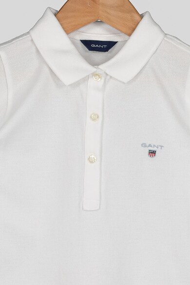 Gant Tricou polo din material pique cu logo Fete