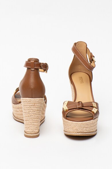 Michael Kors Sandale wedge tip espadrile de piele Ripley Femei