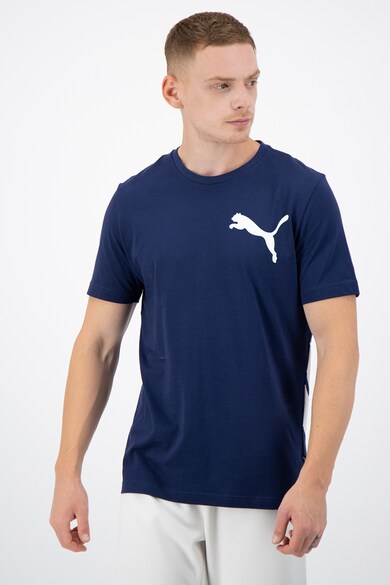 Puma Tricou cu decolteu la baza gatului si logo c Barbati