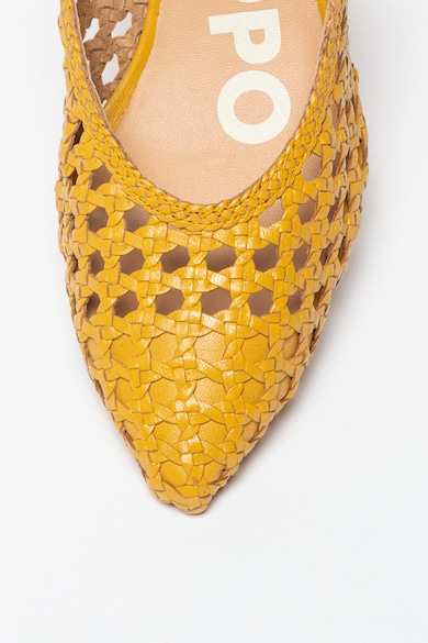 Gioseppo Pantofi slingback de piele cu aspect tesut Canadice Femei