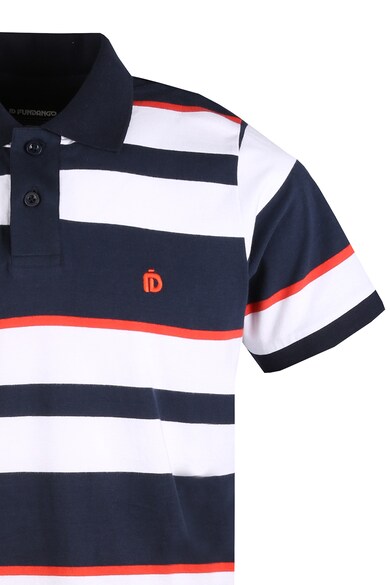 Fundango Tricou polo cu model in dungi si broderie logo Helsem Barbati