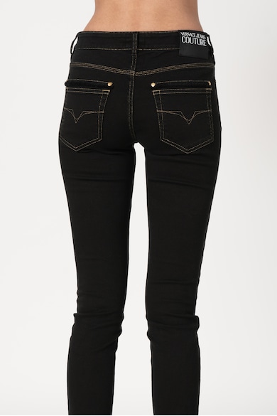 Versace Jeans Couture Blugi skinny cu cusaturi contrastante Femei