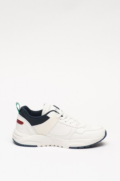 Pepe Jeans London Pantofi sport de piele ecologica si material textil David Fete