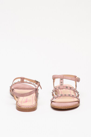 Pepe Jeans London Sandale de piele ecologica, cu tinte Elsa Fete