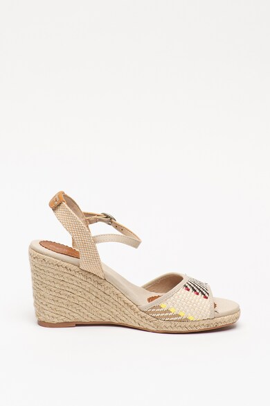 Pepe Jeans London Sandale wedge tip espadrile Shark Rafy Femei