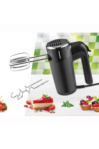 Heinner Mixer de mana  , 300W, 6 viteze+turbo, 2 seturi accesorii inox, Negru Femei