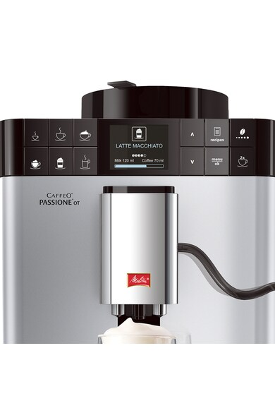 Melitta Espressor Automat ® Passione OT, Sistem de spumare a laptelui One-Touch, 5 niveluri de granulație Femei