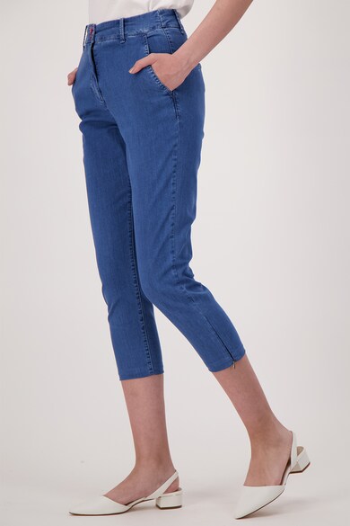 United Colors of Benetton Pantaloni capri din chambray Femei