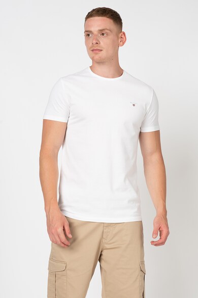 Gant Tricou slim fit din material pique Barbati