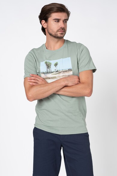 Jack & Jones Tricou regular fit cu decolteu la baza gatului BoardWalk Barbati