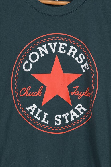 Converse Tricou cu imprimeu logo si aplicatie Core Chuck Fete