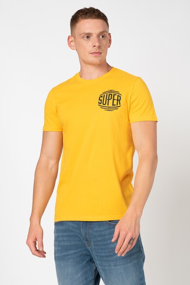 SUPERDRY Tricou de bumbac cu detaliu logo pe piept Campus Barbati