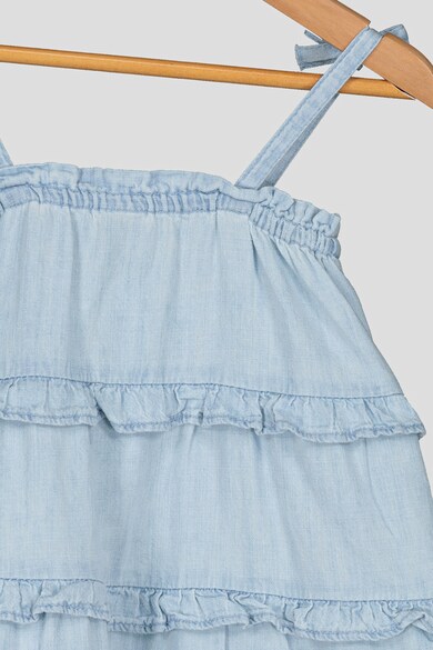 GAP Rochie cu aspect de denim si volane Fete