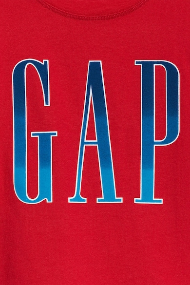 GAP Tricou cu decolteu la baza gatului si imprimeu logo 15 Fete