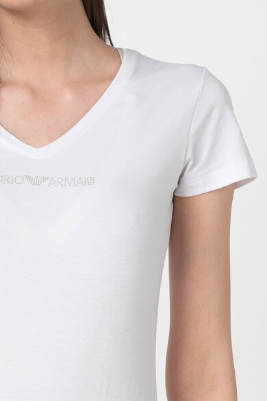 Emporio Armani Underwear Домашна тениска с шпиц Жени