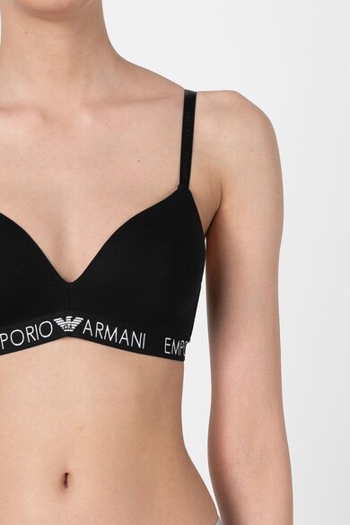 Emporio Armani Underwear Sutien cu banda logo elastica Femei