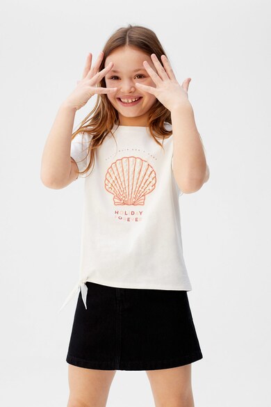 Mango Tricou de bumbac organic Shell Fete