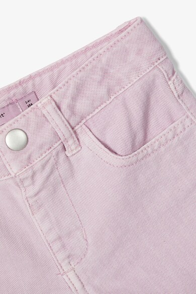 NAME IT Pantaloni scurti din denim si bumbac organic, cu 5 buzunare Fete