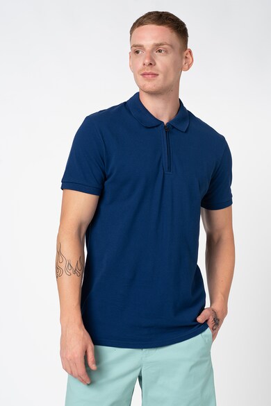 Jack & Jones Tricou polo cu fenta cu fermoar Benjamin Barbati