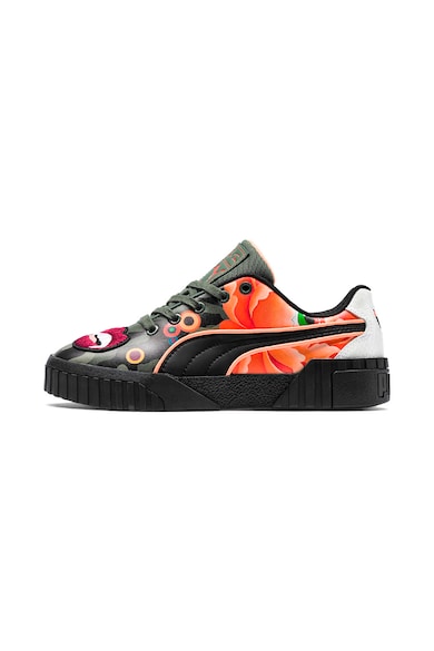 Puma Pantofi sport de piele cu model floral si camuflaj Femei