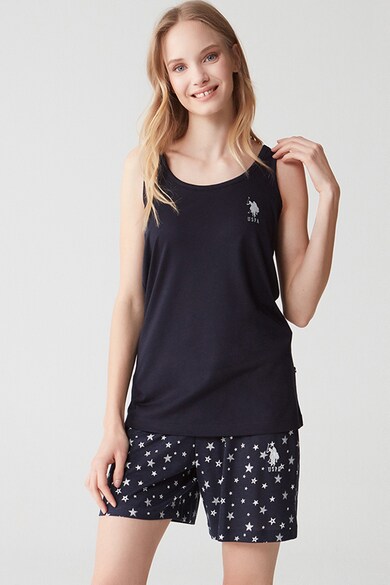 U.S. Polo Assn. Pijama scurta cu imprimeu logo Femei