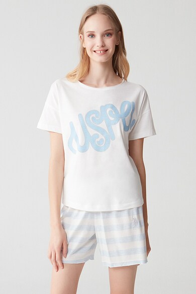 U.S. Polo Assn. Pijama scurta de bumbac Femei