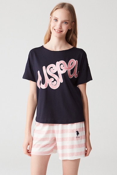 U.S. Polo Assn. Pijama scurta de bumbac Femei