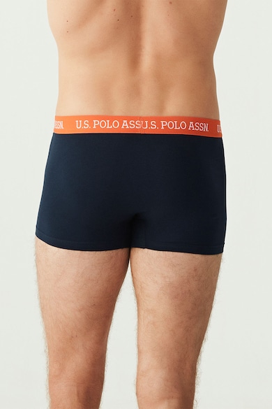 U.S. Polo Assn. Set de boxeri din amestec de bumbac, cu banda logo in talie - 3 perechi Barbati