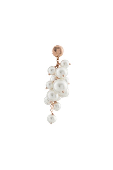 OXETTE Cercei de argint placati cu aur rose de 18K si decorati cu perle Femei