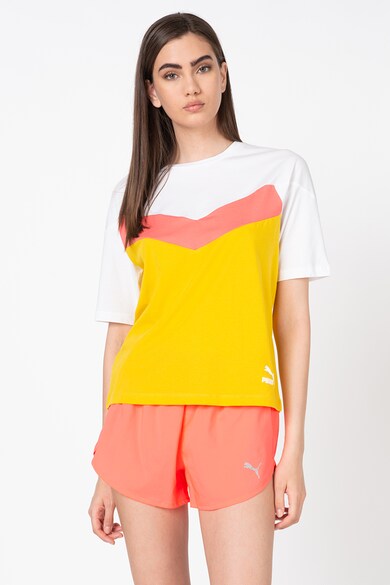 Puma Tricou de bumbac cu model colorblock Femei