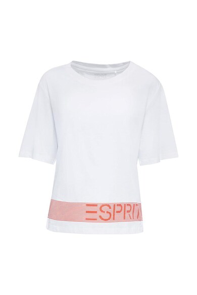 Esprit Tricou din bumbac organic cu maneci medii Femei